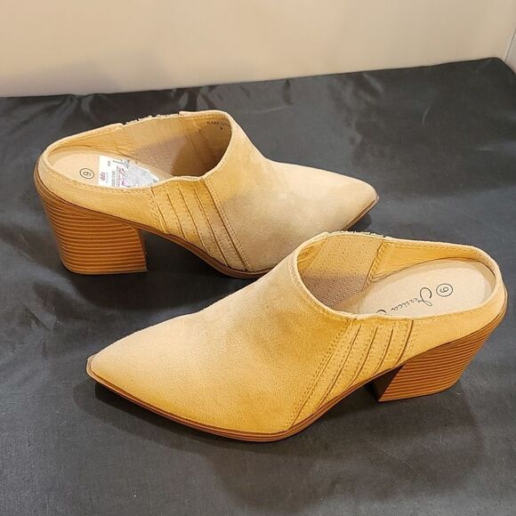 BRAND NEW JESSICA CARLYLE BLOCK HEEL PLATFORM MULE SHOE G1 - Picture 13 of 15